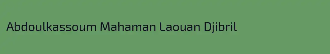 Abdoulkassoum Mahaman Laouan Djibril